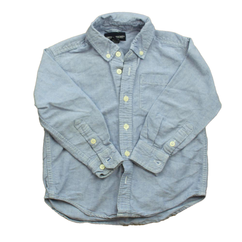 Bowen & Wright Boys Blue Button Down Long Sleeve size: 5T